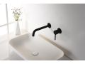 Recessed wall-mounted faucet, single lever, length 219 mm - BILBAO BLACK