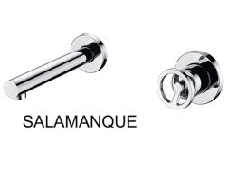 Recessed wall-mounted faucet, single lever, length 237 mm - SALAMANQUE CHROME