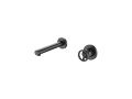 Recessed wall-mounted faucet, single lever, length 237 mm - SALAMANQUE BLACK