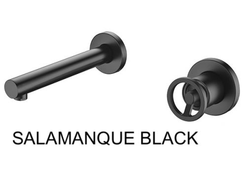 Recessed wall-mounted faucet, single lever, length 237 mm - SALAMANQUE BLACK