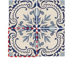 ABBEY CLASSIC 14x14 cm - Wall tiles, traditional of the Portuguese abbey.