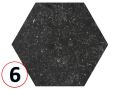 CORALSTONE  20x20 - 29,2x25,4 cm - Floor tiles, hexagonal, Pierre Bleu finish