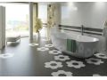 NATURE B&W HEXATILE 17,5x20 cm - Floor tiles, hexagonal, matte finish