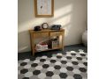 NATURE B&W HEXATILE 17,5x20 cm - Floor tiles, hexagonal, matte finish