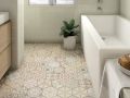 NATURE B&W HEXATILE 17,5x20 cm - Floor tiles, hexagonal, matte finish