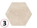 Cement Garden Grey HEXATILE 17,5x20 cm - Floor tiles, hexagonal, matte finish