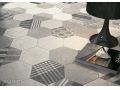 Cement Geo Grey HEXATILE 17,5x20 cm - Floor tiles, hexagonal, matte finish