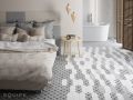 KITE Patchwork Kite B&W 10 x 30 cm - Floor tiles, hexagonal in length
