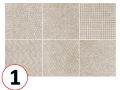 MICRO - Evoque Taupe 20 x 20 cm - Floor tiles, terrazzo effect