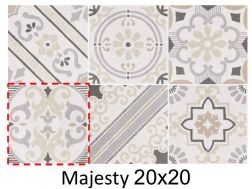 Majesty 20 x 20 cm - Floor tiles, terrazzo effect