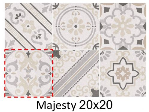 Majesty 20 x 20 cm - Floor tiles, terrazzo effect