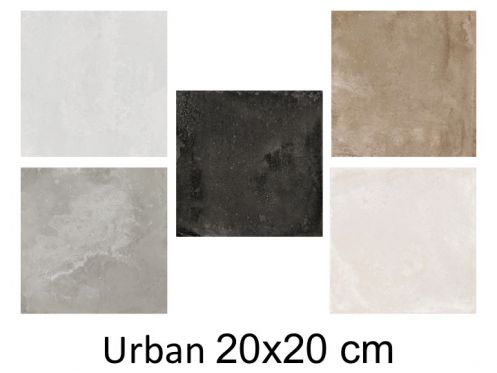 Urban 20x20 cm - Floor tile, aged finish