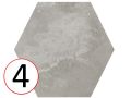 Forest Hexagon Natural 29,2 x 25,4 cm - Floor tiles, hexagonal, aged finish