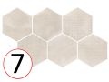 Forest Hexagon Natural 29,2 x 25,4 cm - Floor tiles, hexagonal, aged finish