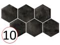 Forest Hexagon Natural 29,2 x 25,4 cm - Floor tiles, hexagonal, aged finish