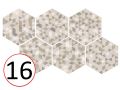Forest Hexagon Natural 29,2 x 25,4 cm - Floor tiles, hexagonal, aged finish