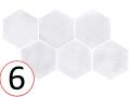 Forest Hexagon Silver 29,2 x 25,4 cm - Floor tiles, hexagonal, aged finish