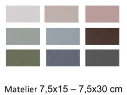 Matelier 7,5X15 et 75x30 cm - Matte wall tile