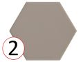 kromatika 11,6 x 10,1 cm - Floor tiles, hexagonal, matt pastel colors