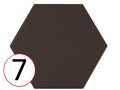 kromatika 11,6 x 10,1 cm - Floor tiles, hexagonal, matt pastel colors
