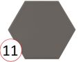 kromatika 11,6 x 10,1 cm - Floor tiles, hexagonal, matt pastel colors