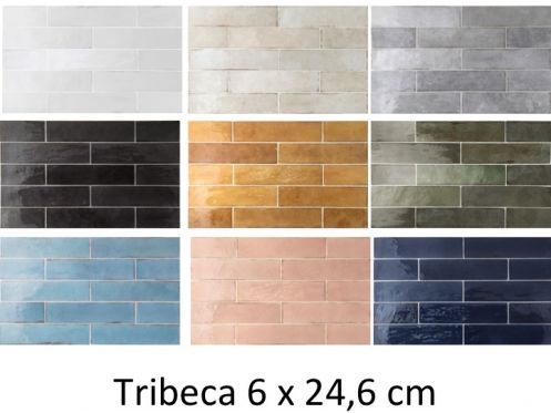 Tribeca 6 x 24,6 cm - Glossy wall tile