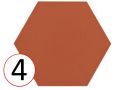 BOOM 14x16 cm - Floor and wall tiles, hexagonal, design colors.