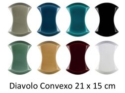 Diavolo Convexo 21x15 cm - Wall tile, 3D relief