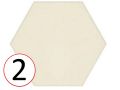 MANHATTAN HEX 15x17 cm - Floor and wall tiles, hexagonal, design colors.