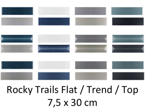 Rocky Trails Flat / Trend / Top 7,5 x 30 cm - Wall tile, design