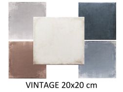 VINTAGE 20x20 cm - Floor and wall tiles, rustic finish