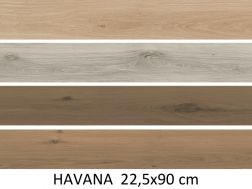HAVANA 22.5x90 cm  - Wood floor tiles, imitation parquet.