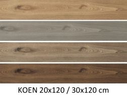 KOEN 20x120 / 30x120 cm  - Wood floor tiles, imitation parquet.