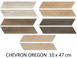 CHEVRON OREGON  10x47 cm  - Wood floor tiles, imitation parquet.