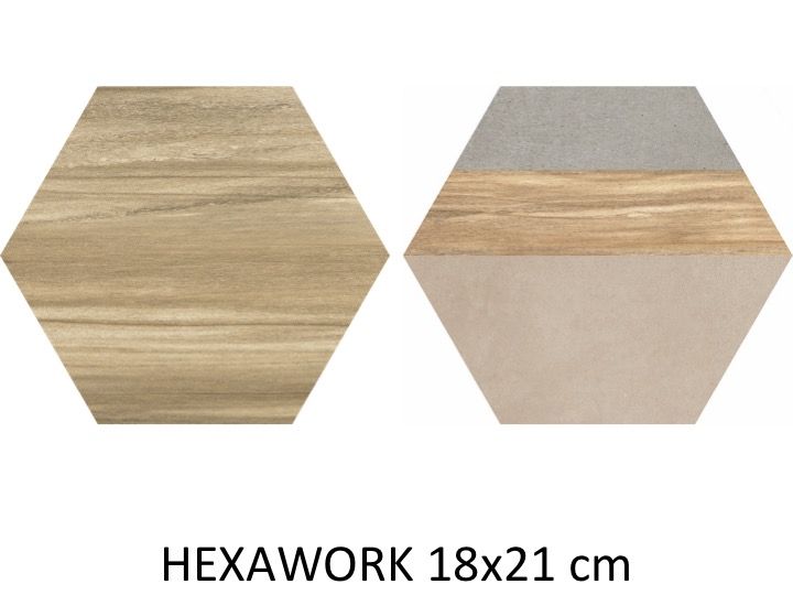 Wood Floor Tiles Imitation Parquet Porcelain 21 X 18 2 Cm Hexawork W Natural Ape