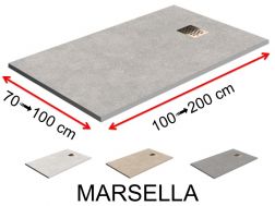 Shower tray, stone effect - MARSELLA
