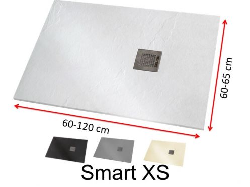 Large shower tray in mineral resin - SMART XS
