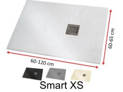 Large shower tray in mineral resin - SMART XS