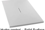 Shower tray, in Solid Surface mineral resin, central drain - HYDRA CENTRAL