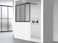 Half fixed shower wall, industrial style art deco - Atelier MUR
