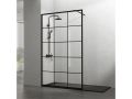 Fixed shower screen, industrial style Art Deco - ATELIER