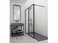Fixed wall, black aluminum profile - ATELIER ALU 2002
