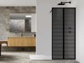 Fixed wall, black aluminum profile - ATELIER ALU 2002