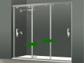 Shower door, three sliding panels - DUB 3P