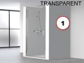 Shower door custom, 95 x 195 cm, interior and exterior opening - AC210