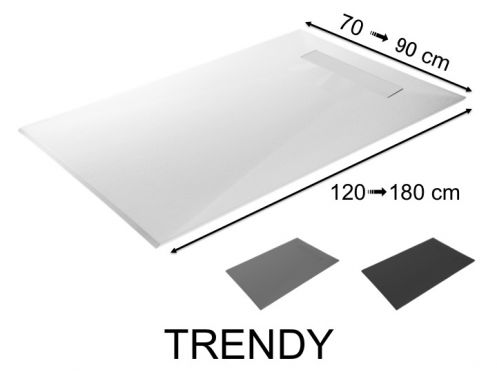 Shower tray, drain, with discreet drain - TRENDY