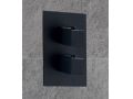 Built-in shower, thermostatic, with rain showerhead 30 x 30 - SAGONTE BLACK