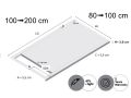 Gutter shower tray with resin grid - GETXO LIGHT