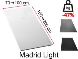 Shower tray, in lightweight resin - MADRID LIGHT