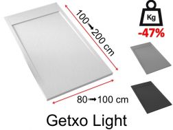 Gutter shower tray with resin grid - GETXO LIGHT
